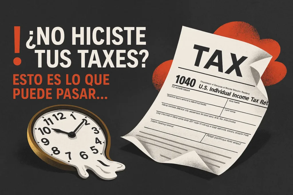 ¿Qué pasa si no declaras tus taxes a tiempo?